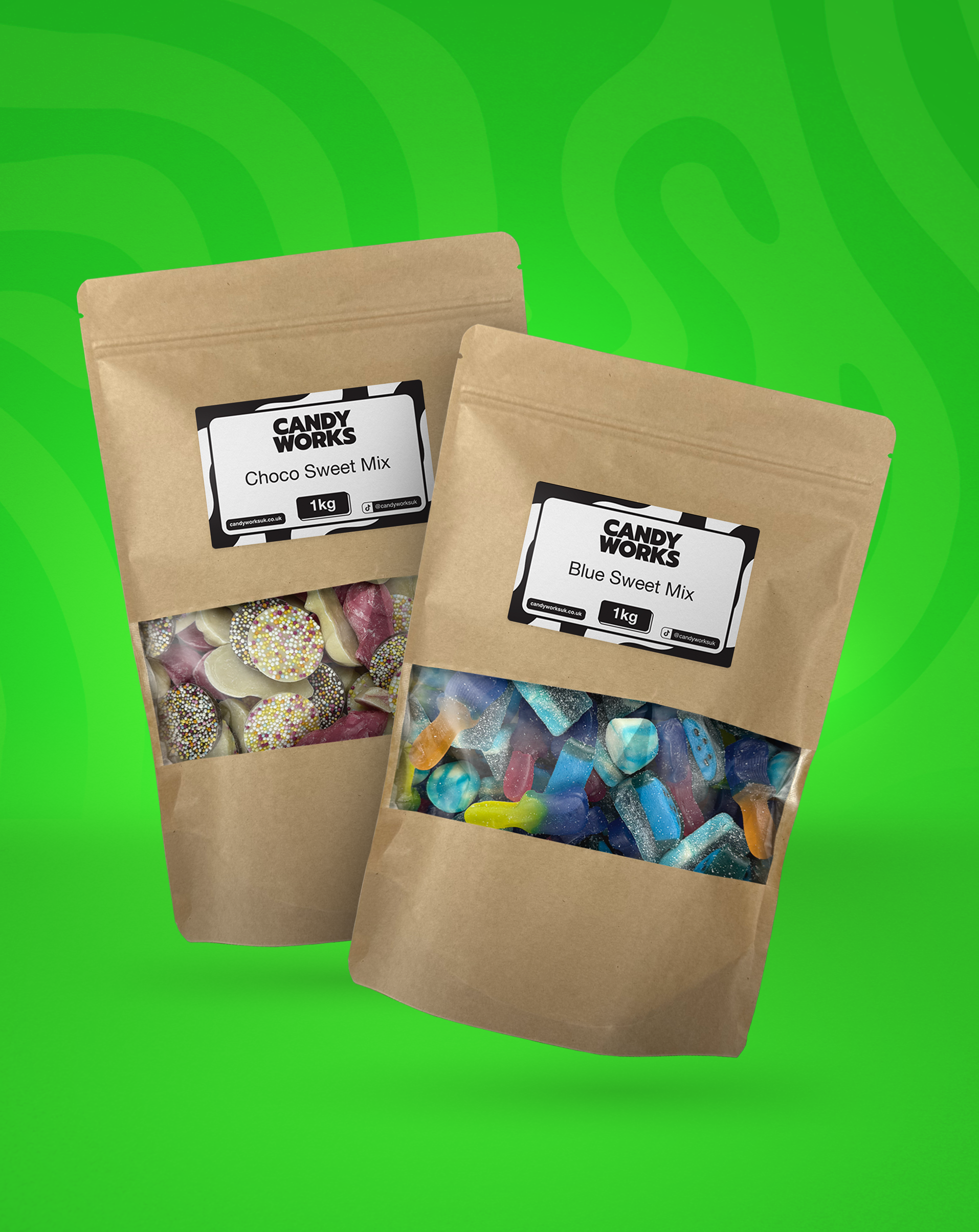 Candy Works Choco and Blue Mix Bundle (2KG)