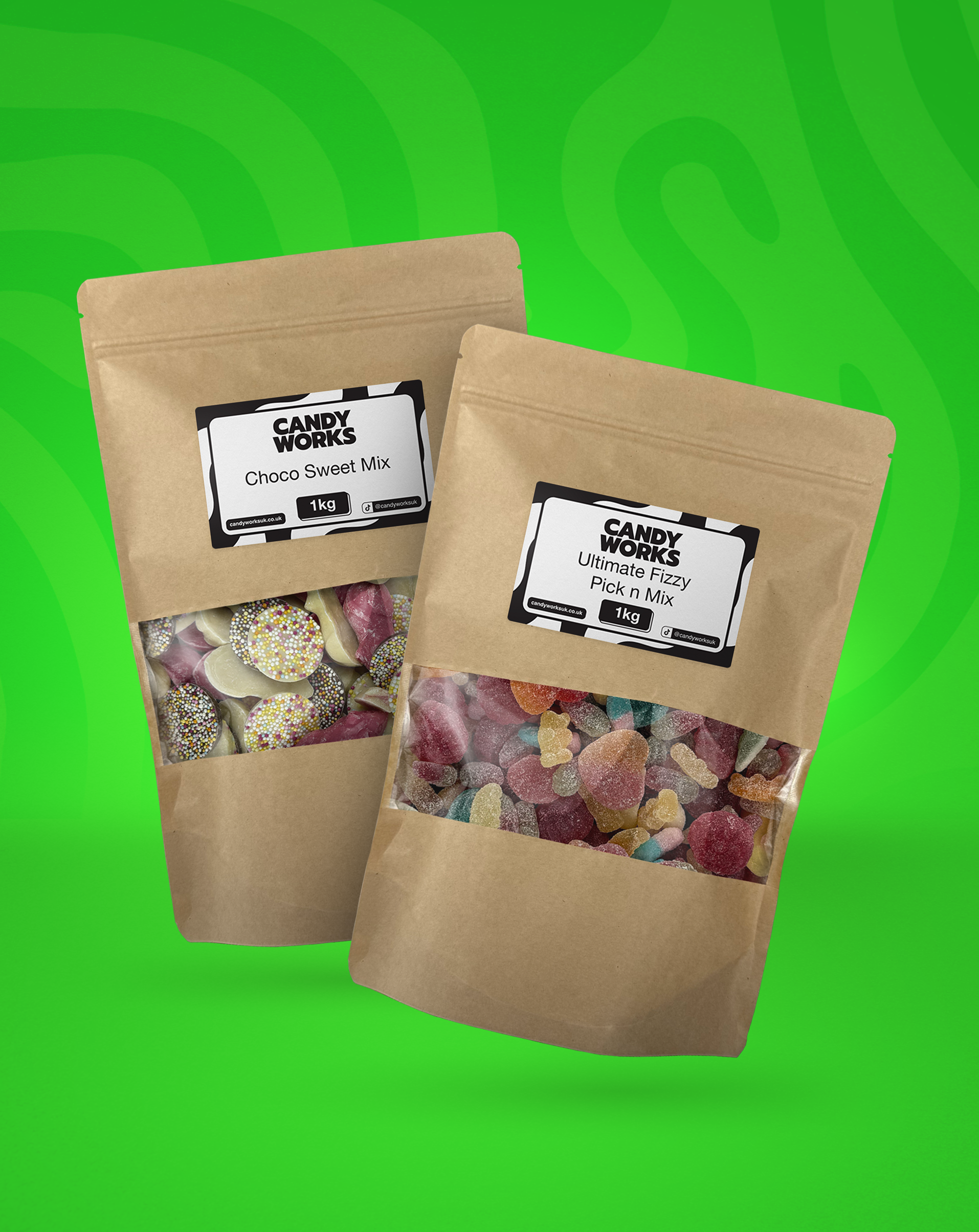 Candy Works Choco and Fizzy Mix Bundle (2KG)