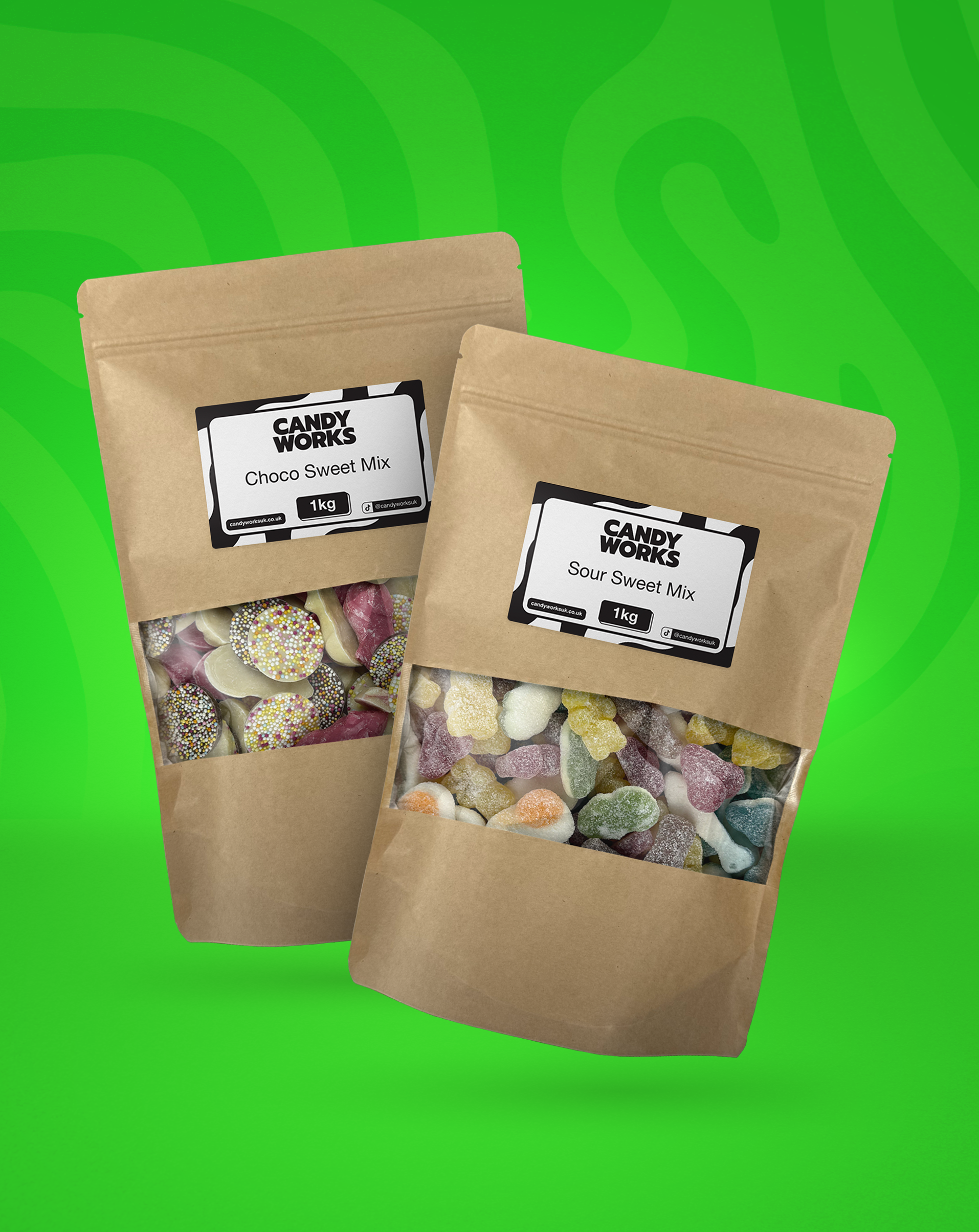 Candy Works Choco and Sour Mix Bundle (2KG)