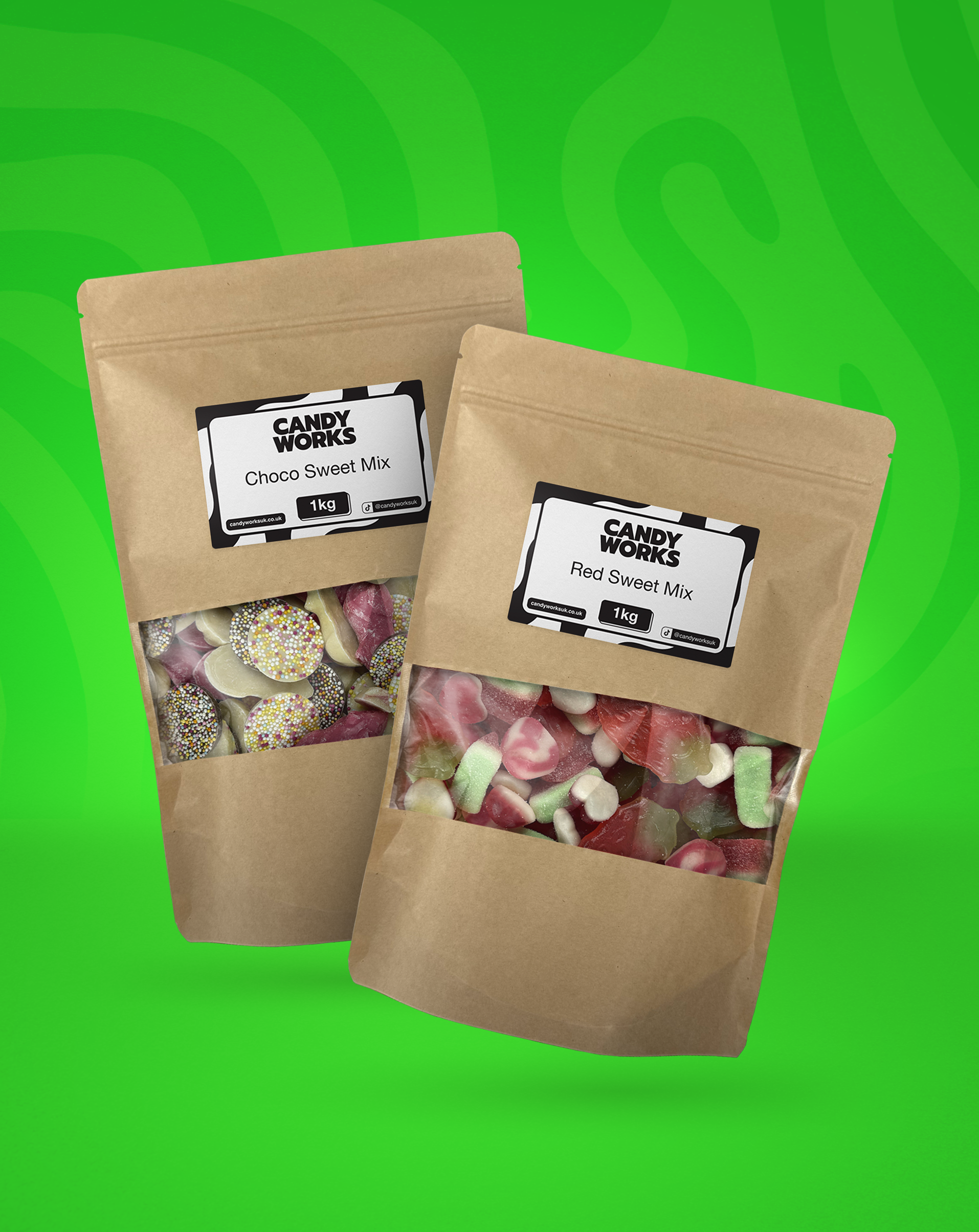 Candy Works Choco and Red Mix Bundle (2KG)