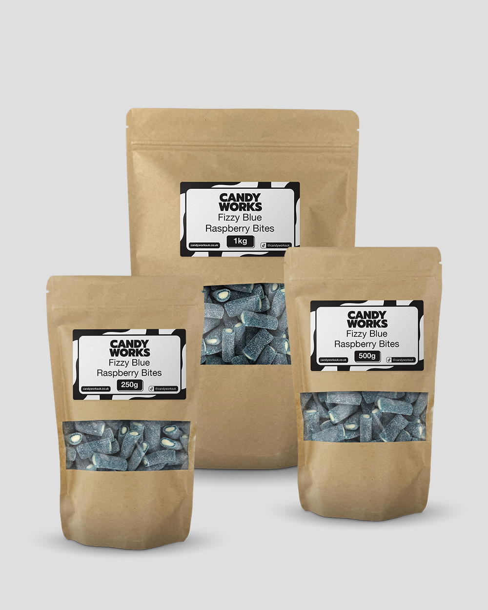 Fizzy Blue Raspberry Bites