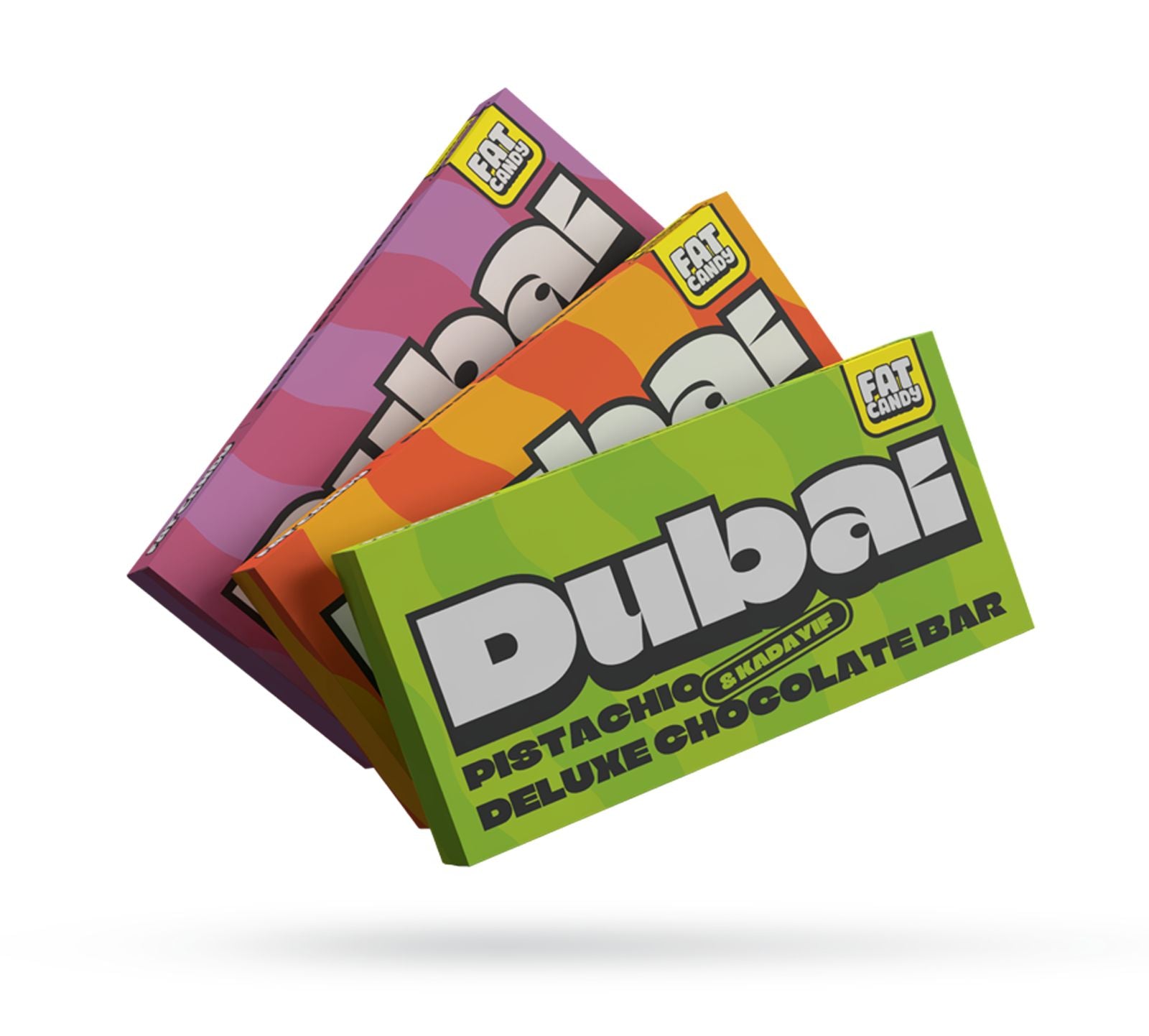 3x Dubai Chocolate bar by Fat Candy