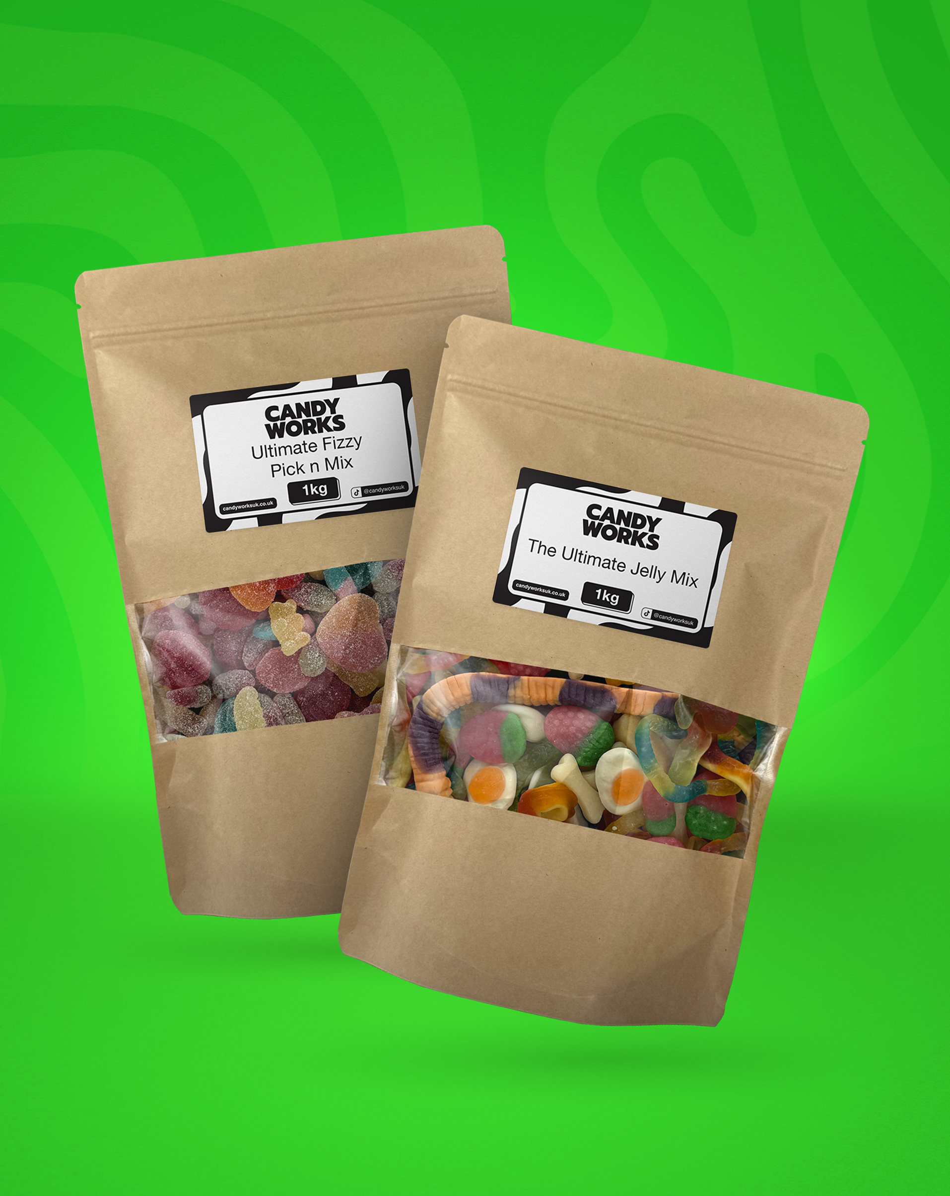 Candy Works Jelly and Ultimate Fizzy Mix Bundle (2KG)