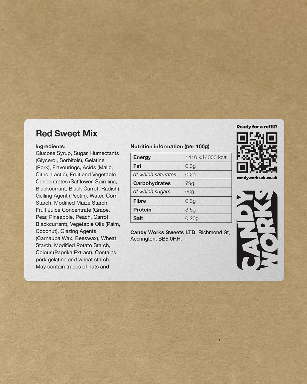 Candy Works Red Sweet Mix Bundle (2KG)