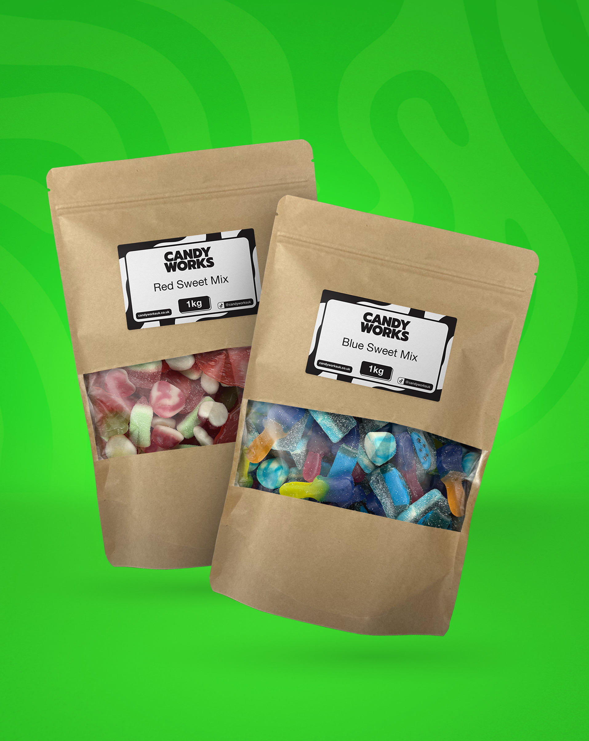 Candy Works Red and Blue Mix Bundle (2KG)