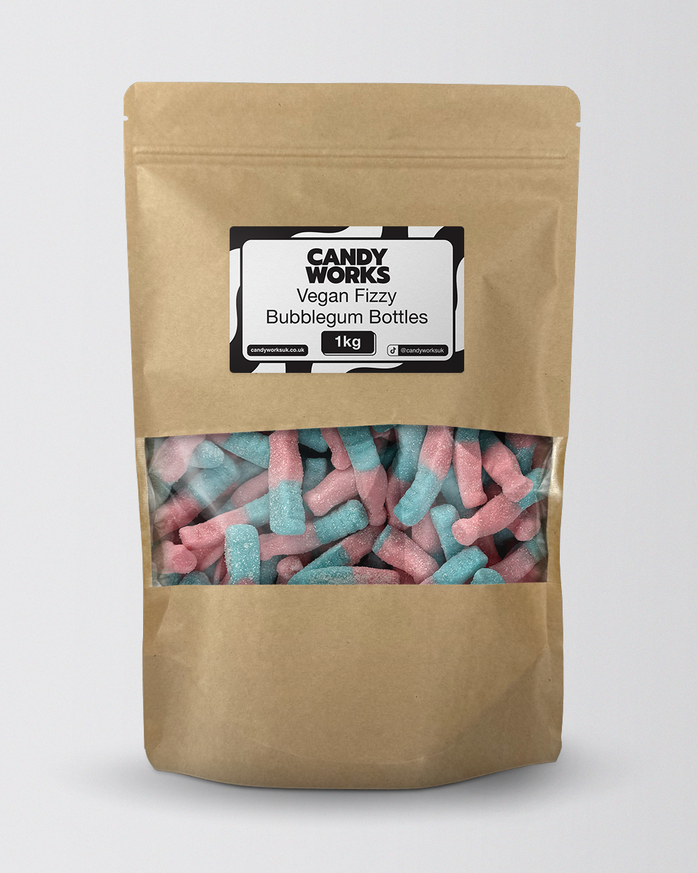 Vegan Fizzy Bubblegum Bottles