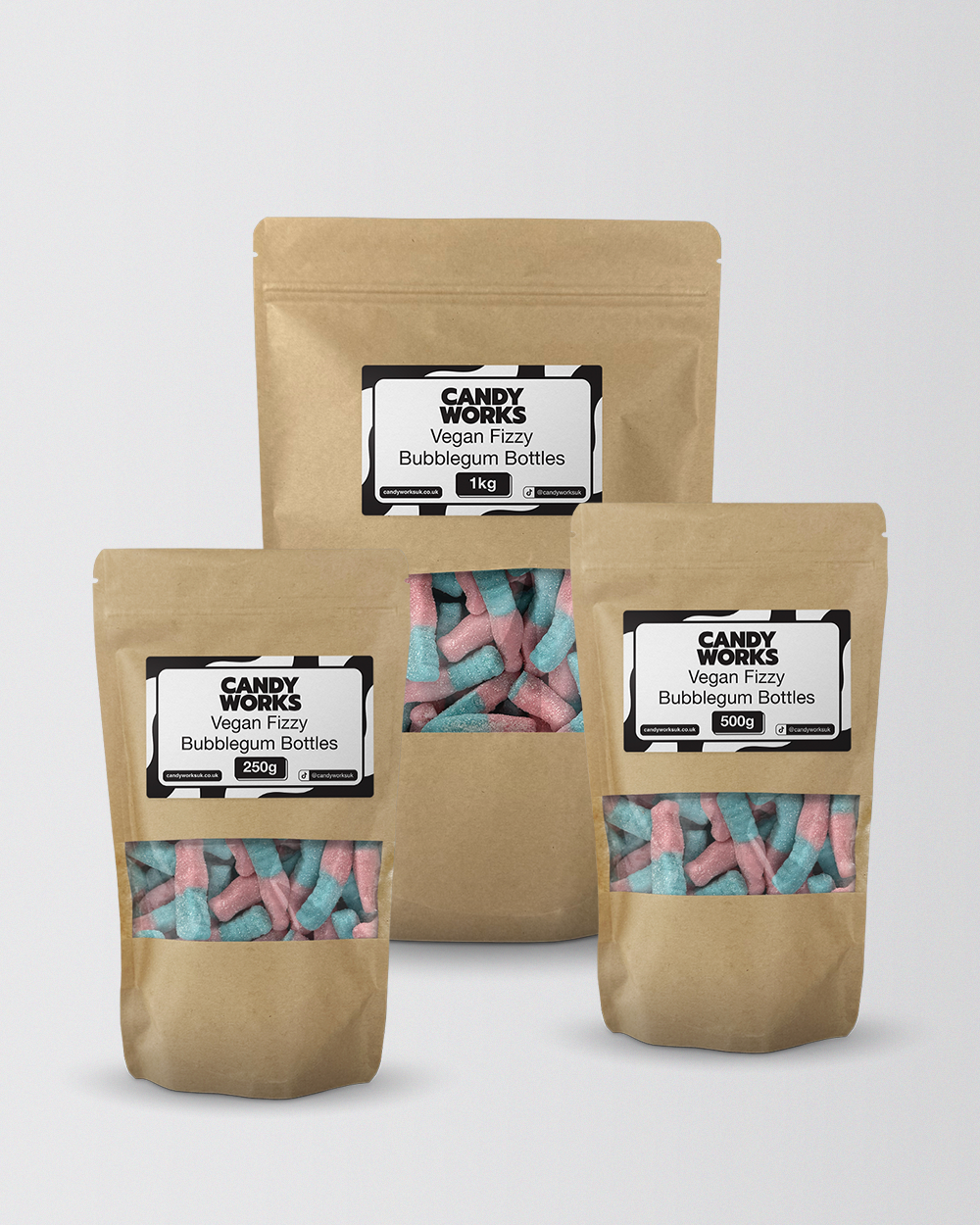 Vegan Fizzy Bubblegum Bottles