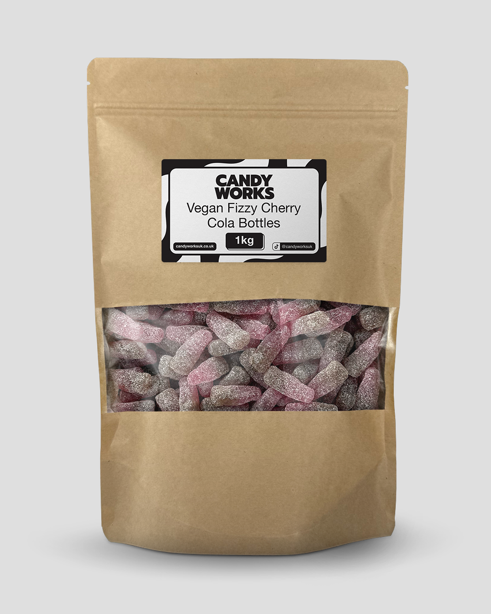 Vegan Fizzy Cherry Cola Bottles