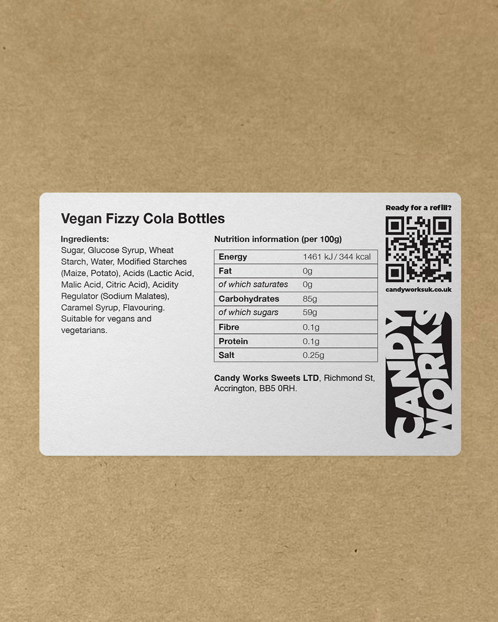 Vegan Fizzy Cherry Cola Bottles